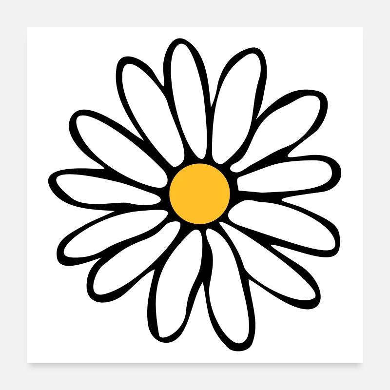 Daisies Poster 24" x 24" (60x60 cm)