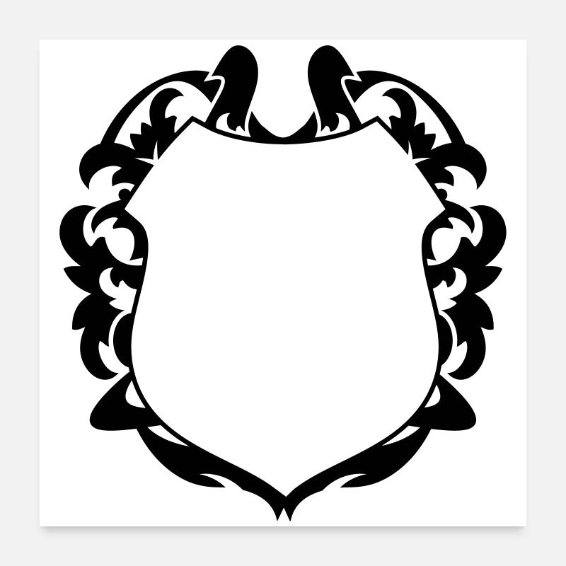 Un blason Poster 60 x 60 cm