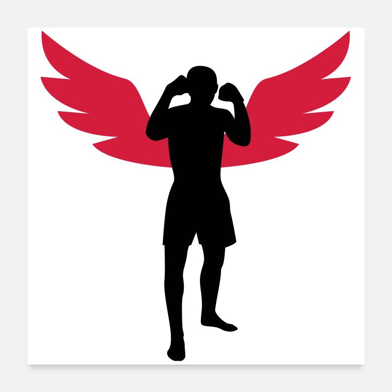 Kickboxing / Kickboxer / Kick Boxing / Kick Boxer Poster 24" x 24" (60x60 cm)