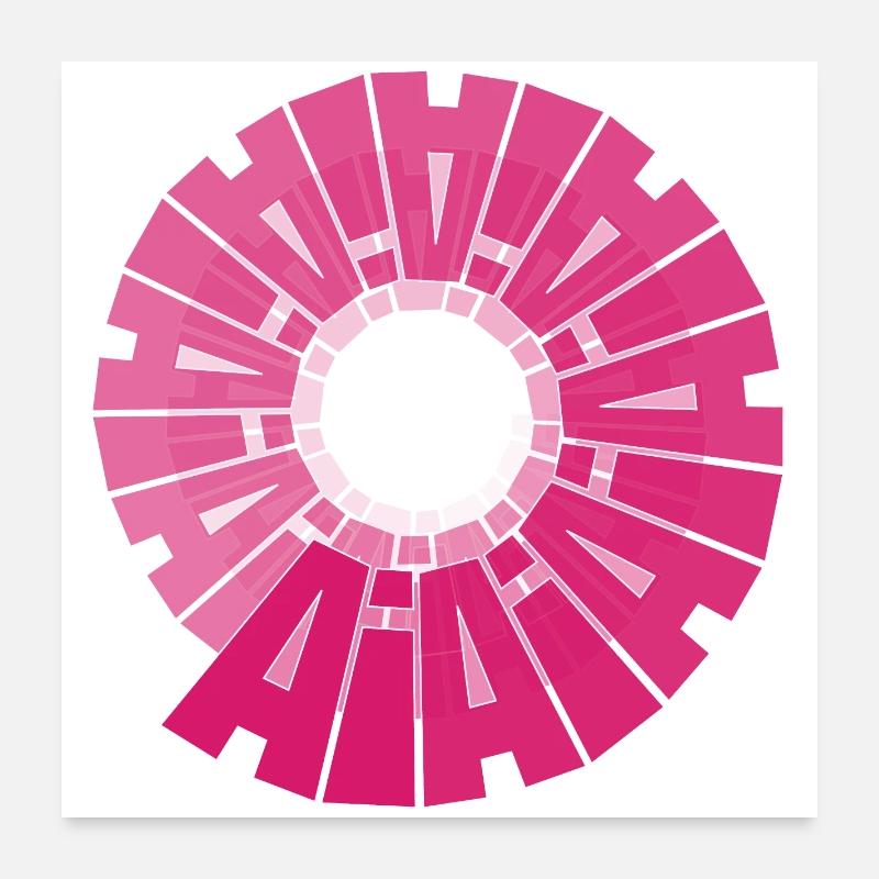 AI Spiral created with Natural Intelligence Poster 24" x 24" (60x60 cm)