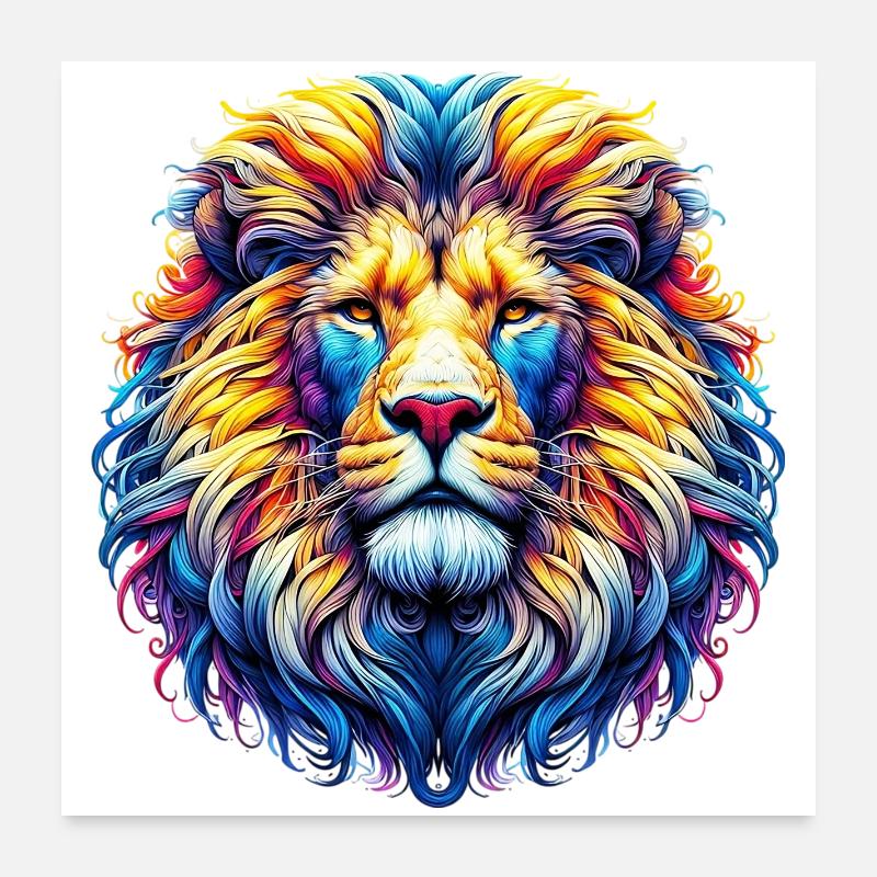 Löwe Poster 60x60 cm