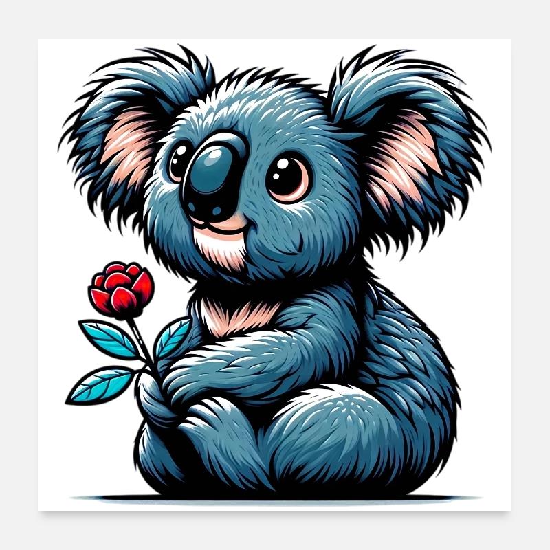Koala Poster 60 x 60 cm