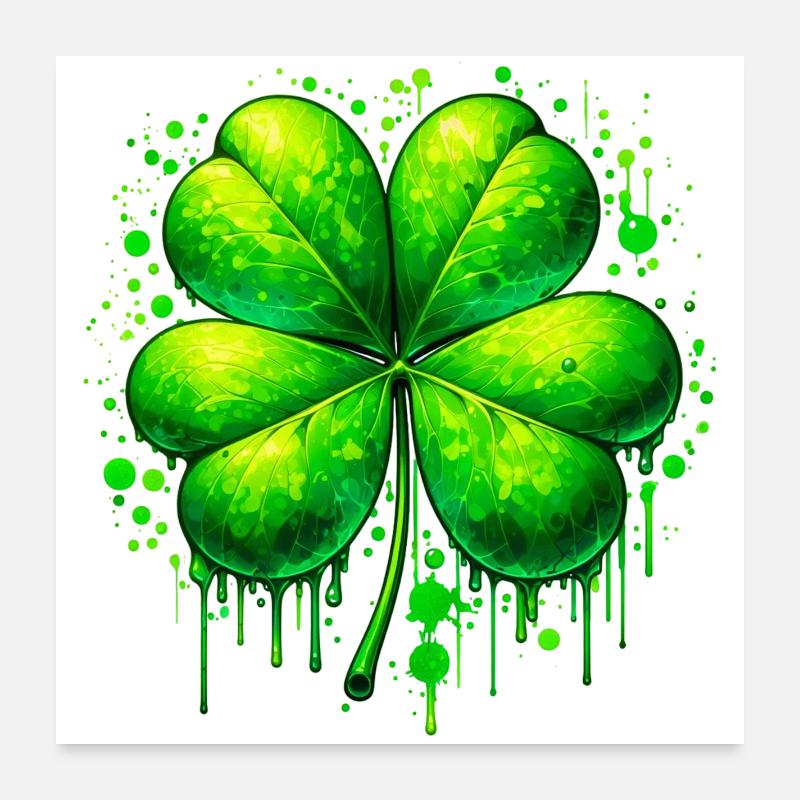 Four-leaf clover Poster 24" x 24" (60x60 cm)