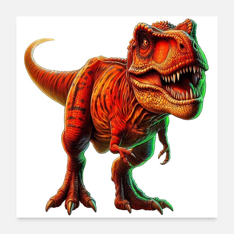 Dinosaurier Poster 60x60 cm