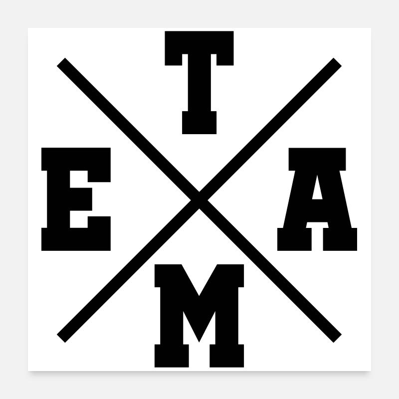 Team Poster 60x60 cm