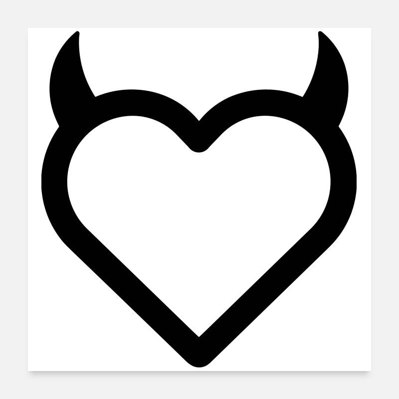 Demon Heart Poster 24" x 24" (60x60 cm)