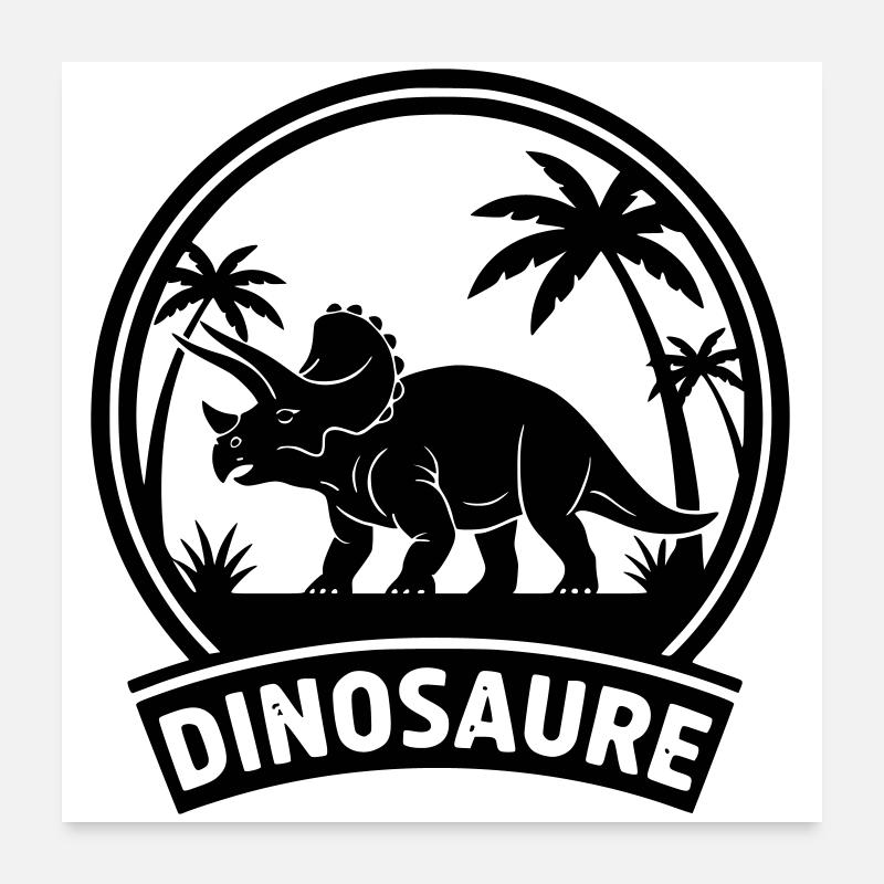 Dinosaur2 Poster 24" x 24" (60x60 cm)