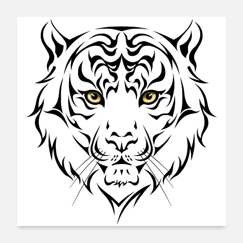 Tiger Poster 60x60 cm