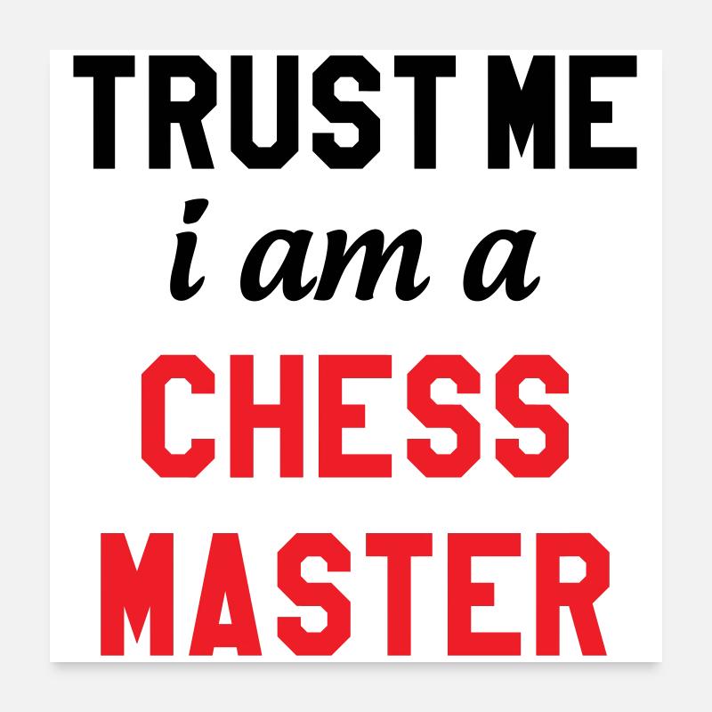 Maître de l'Échiquier Chess Master Pro Poster 60 x 60 cm