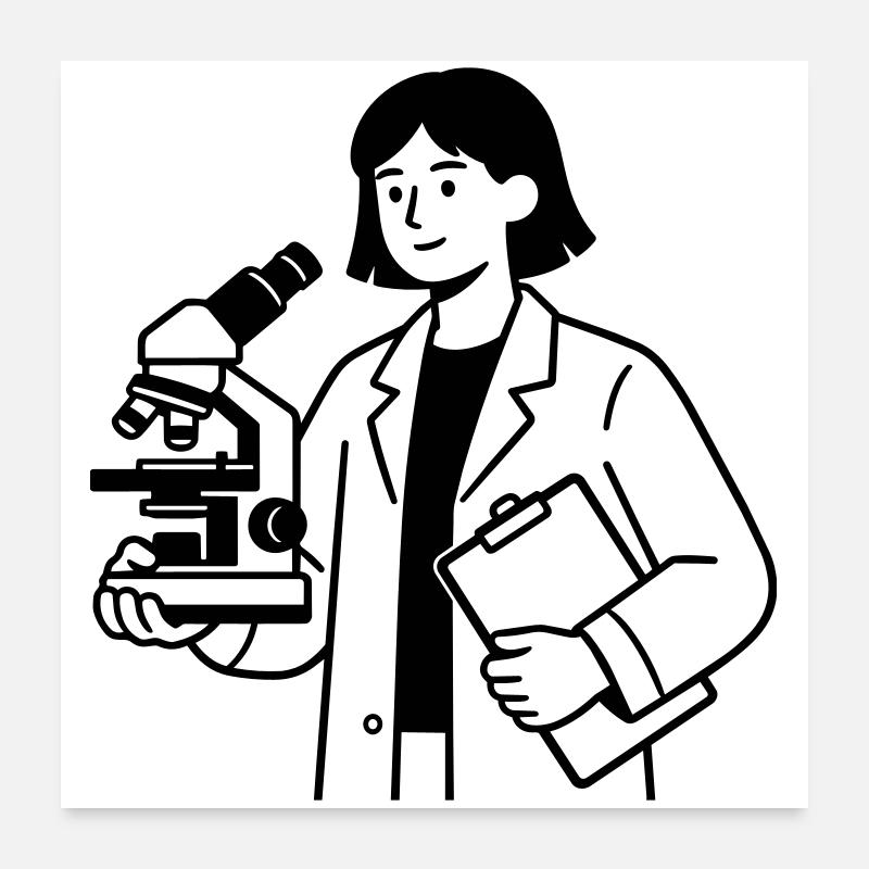 scientist Poster 24" x 24" (60x60 cm)