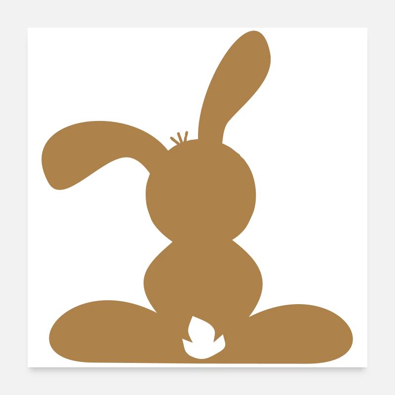 Rabbit Poster 24" x 24" (60x60 cm)