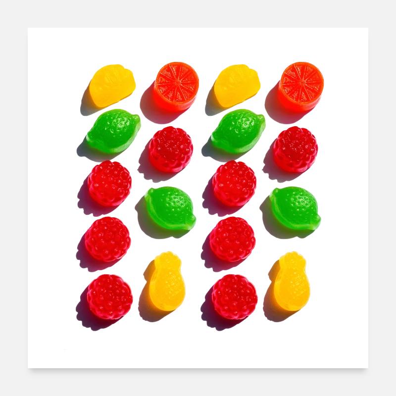 Süßigkeiten Poster 60x60 cm