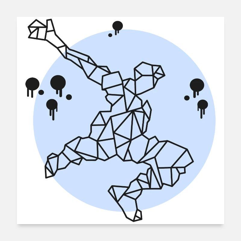 Sport - couleur Poster 60 x 60 cm