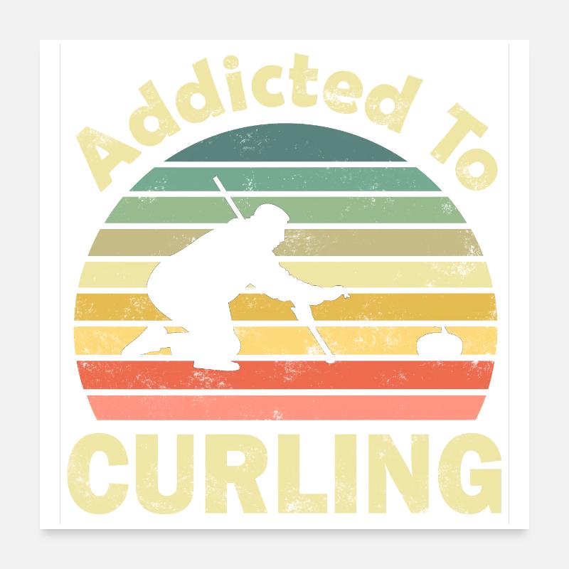 Curling Poster 24" x 24" (60x60 cm)