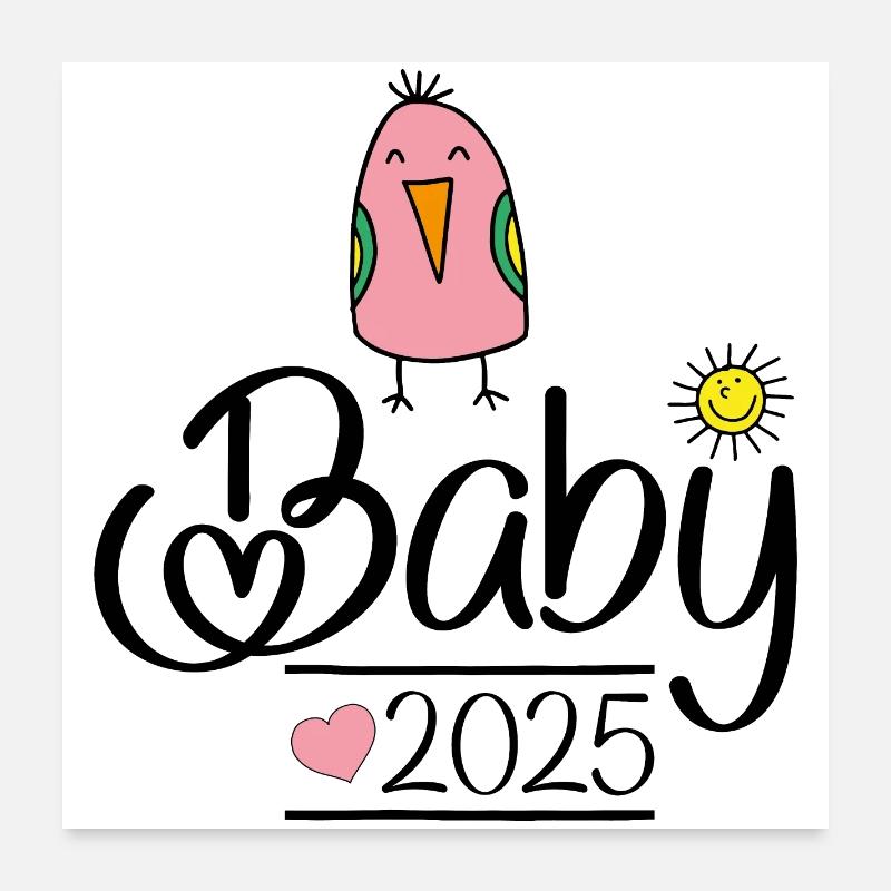 Bébé 2025 Poster 60 x 60 cm