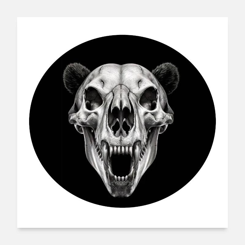 Schädel Poster 60x60 cm