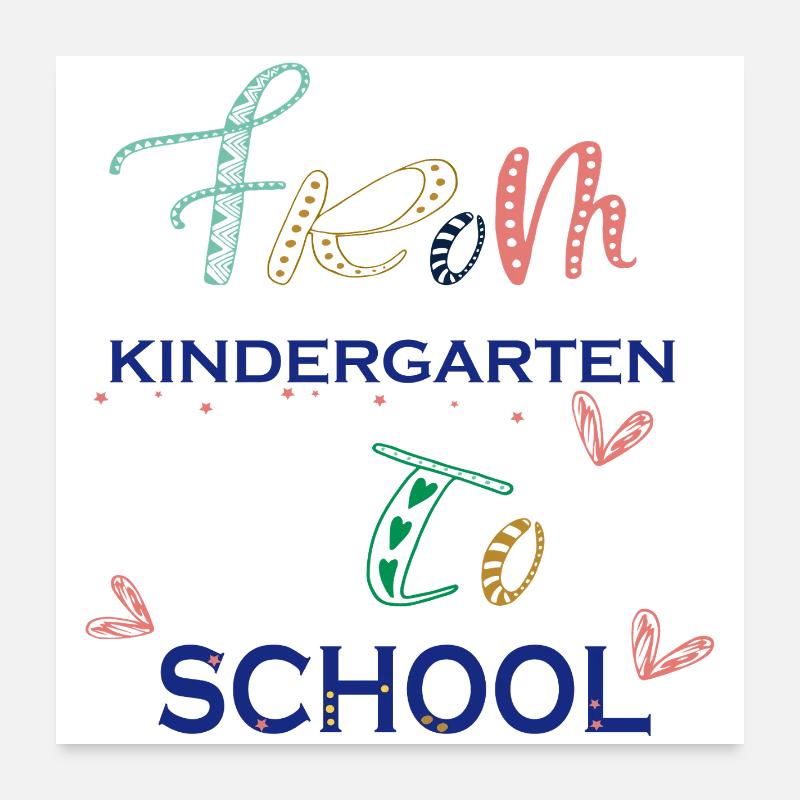 Kindergarten Poster 24" x 24" (60x60 cm)