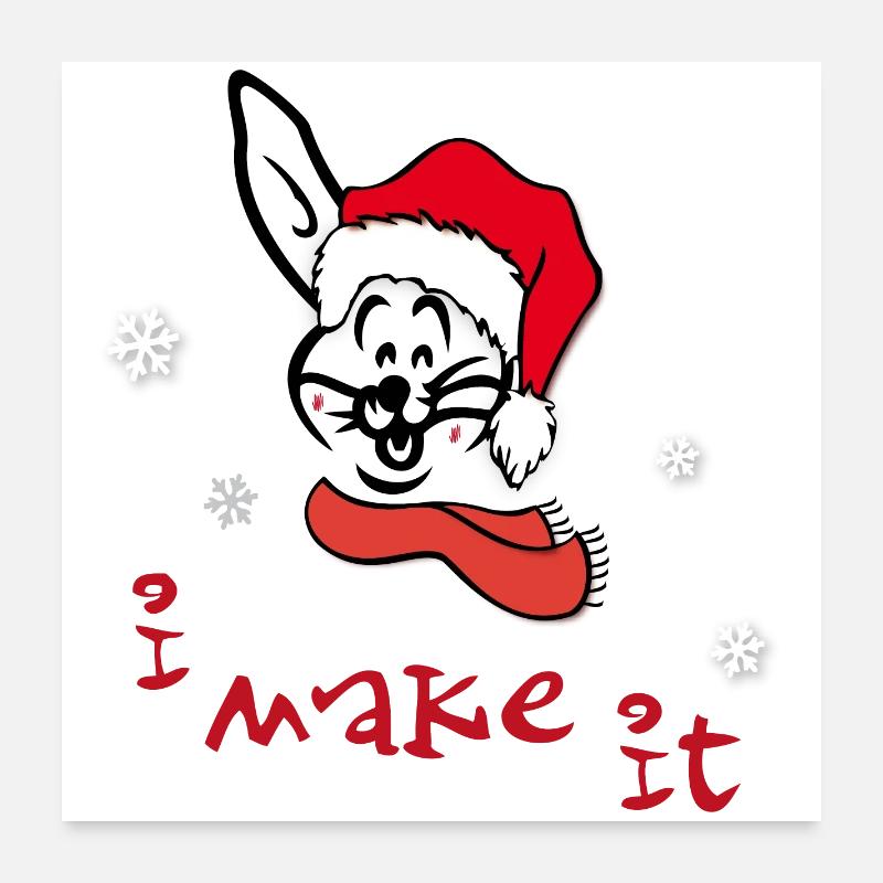 Père Noël Poster 60 x 60 cm