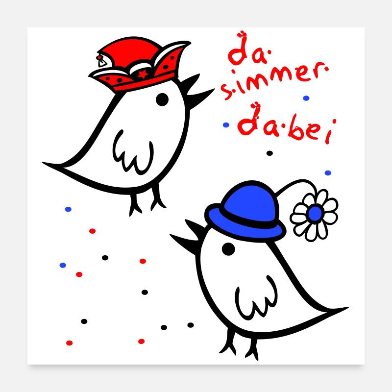 Il y a toujours un carnaval Poster 60 x 60 cm