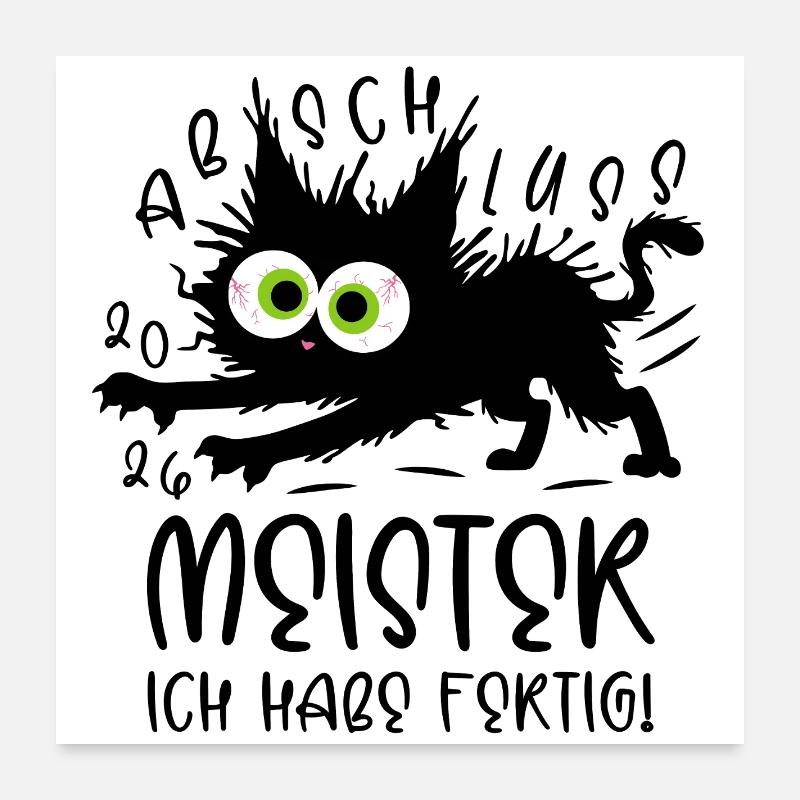 Champion 2026 I'm done! Cat Poster 24" x 24" (60x60 cm)