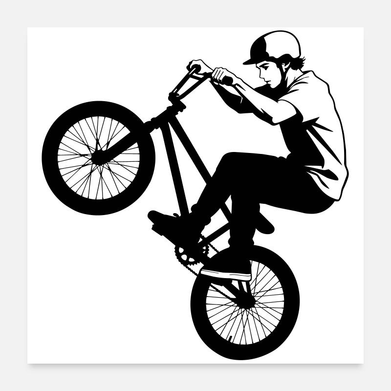 BMX Poster 24" x 24" (60x60 cm)