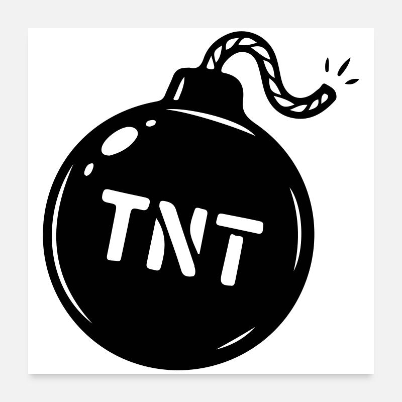 Bomb TNT Symbol Poster 24" x 24" (60x60 cm)