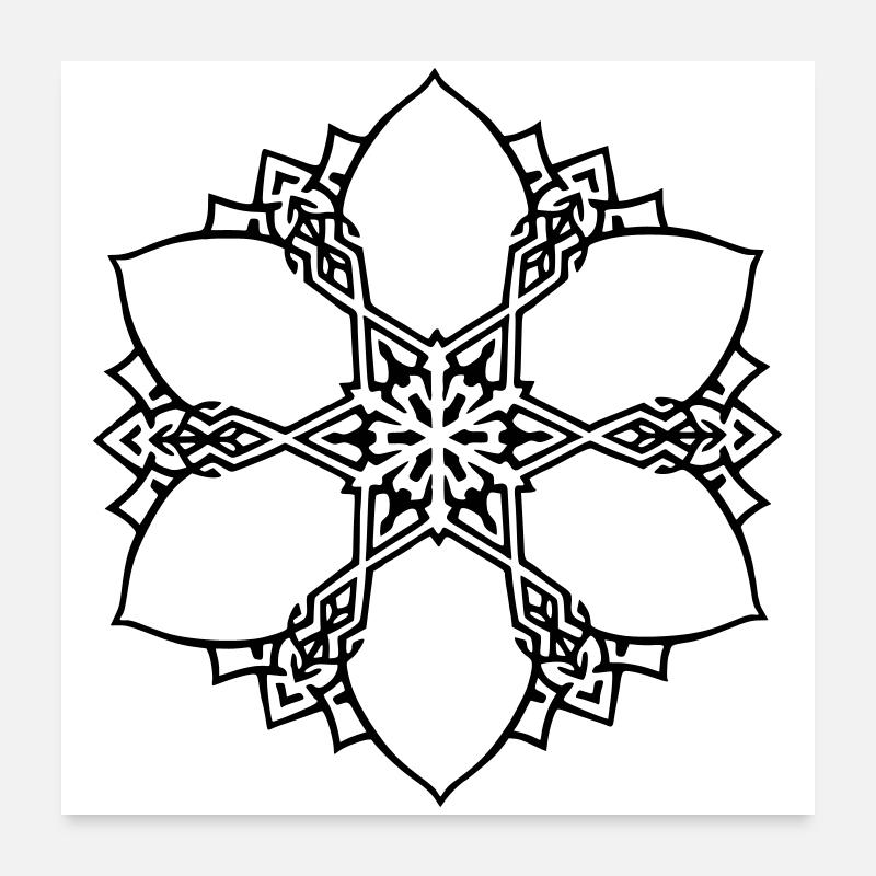 Mandala_3 Poster 24" x 24" (60x60 cm)