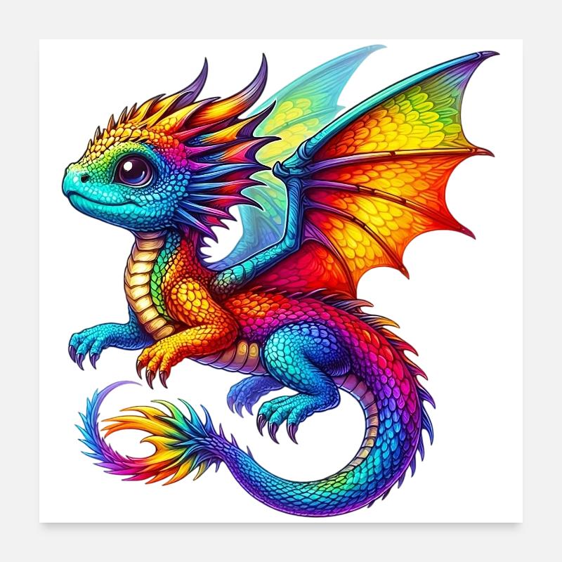Dragon Poster 60 x 60 cm