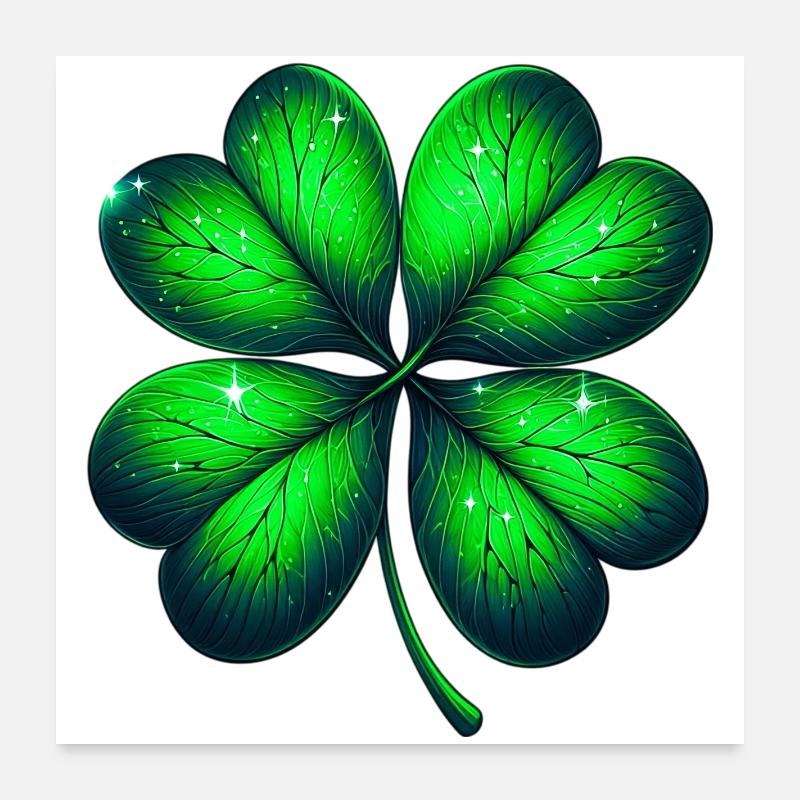 Four-leaf clover Poster 24" x 24" (60x60 cm)