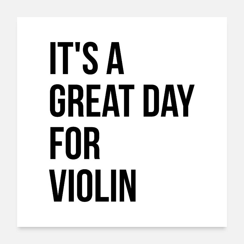 violon Poster 60 x 60 cm