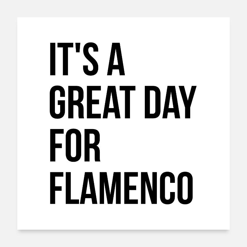 Flamenco Poster 60x60 cm