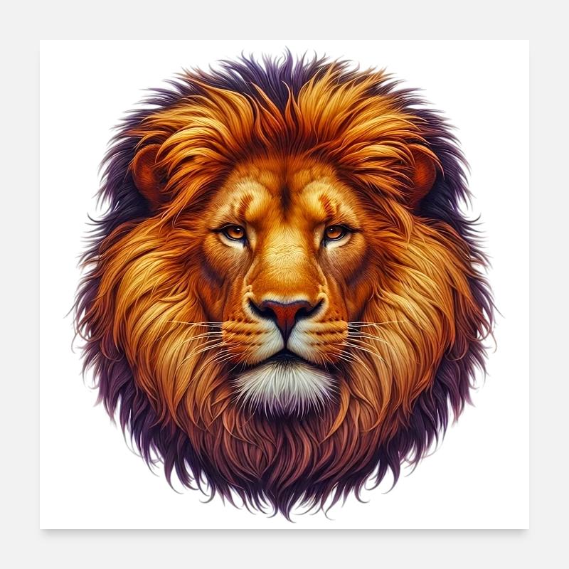 Löwe Poster 60x60 cm