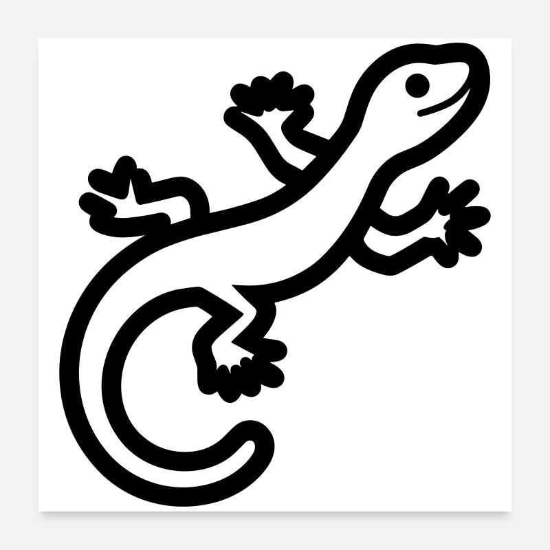 lizard Poster 24" x 24" (60x60 cm)