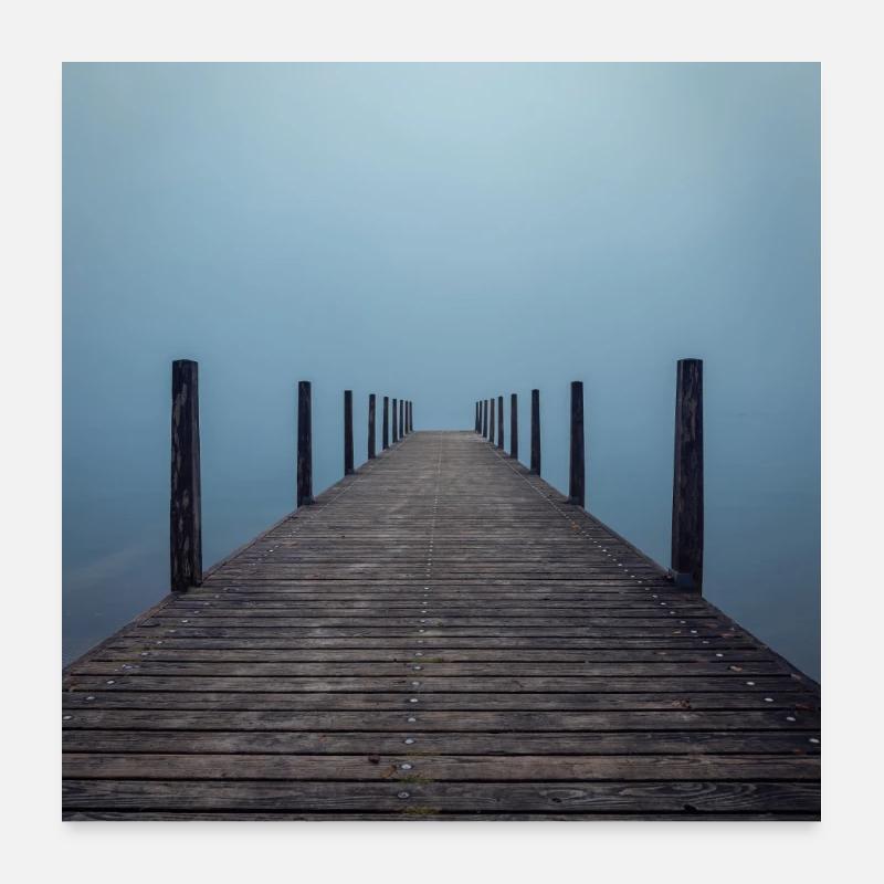 Stille Perspektive Poster 60x60 cm