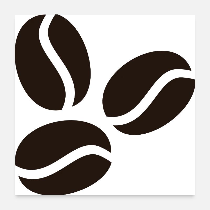 Kaffeebohne Poster 60x60 cm