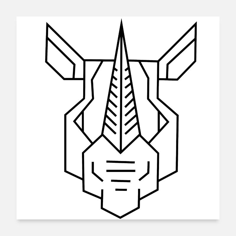 Nashorn_s Poster 60 x 60 cm