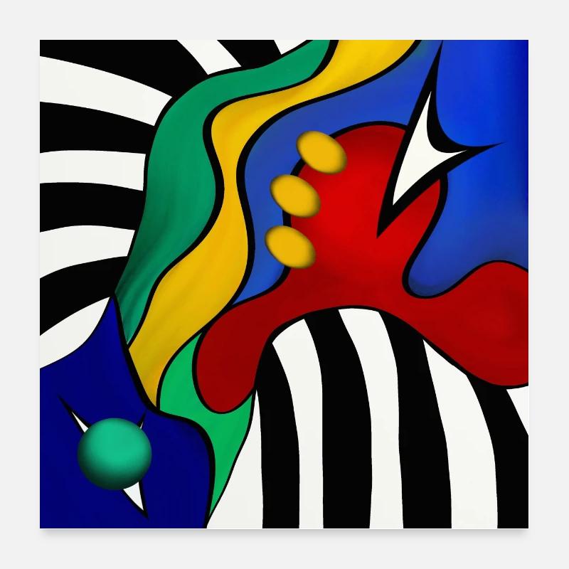 Art moderne Poster 60 x 60 cm
