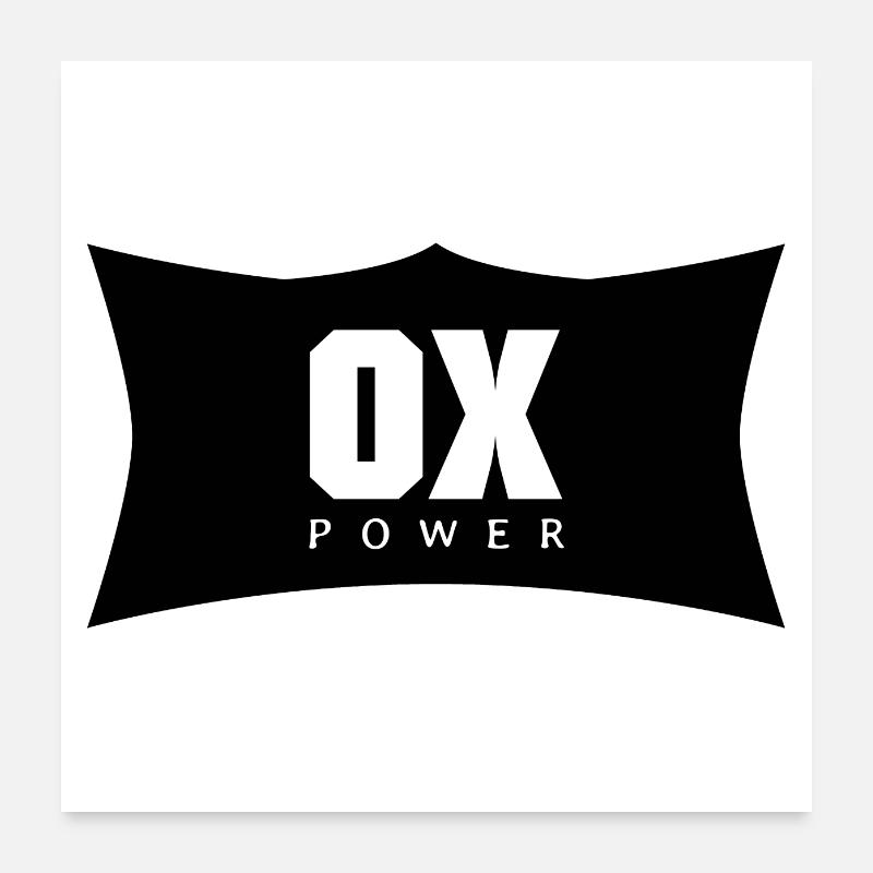 OX POWER (affiche) Poster 60 x 60 cm