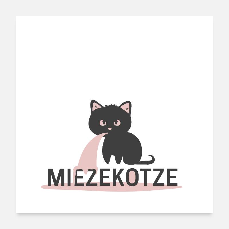 Kitty kitty funny cat gift Poster 24" x 24" (60x60 cm)