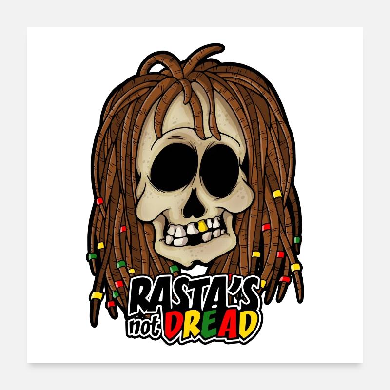 RASTA'S NOT DREAD! REGGAE Poster 24" x 24" (60x60 cm)