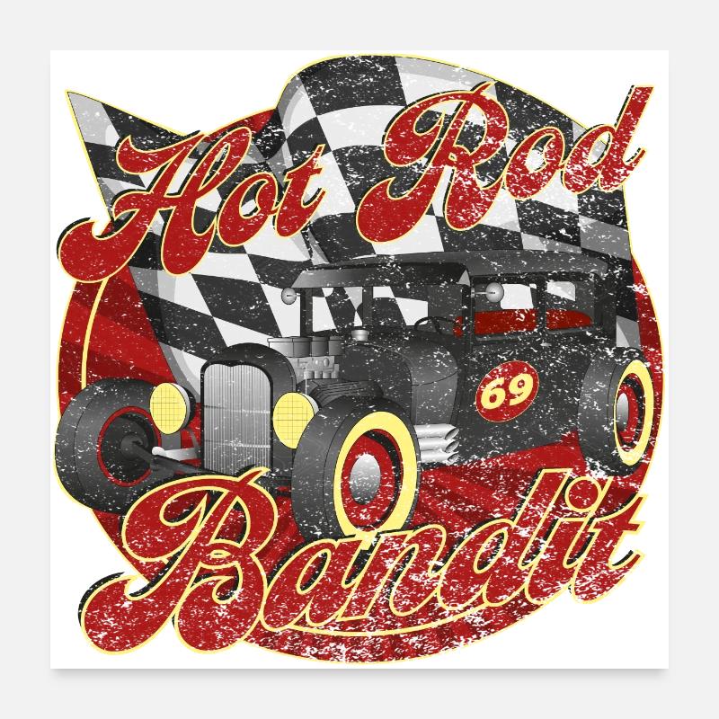 Bandit Hot Rod Poster 60 x 60 cm