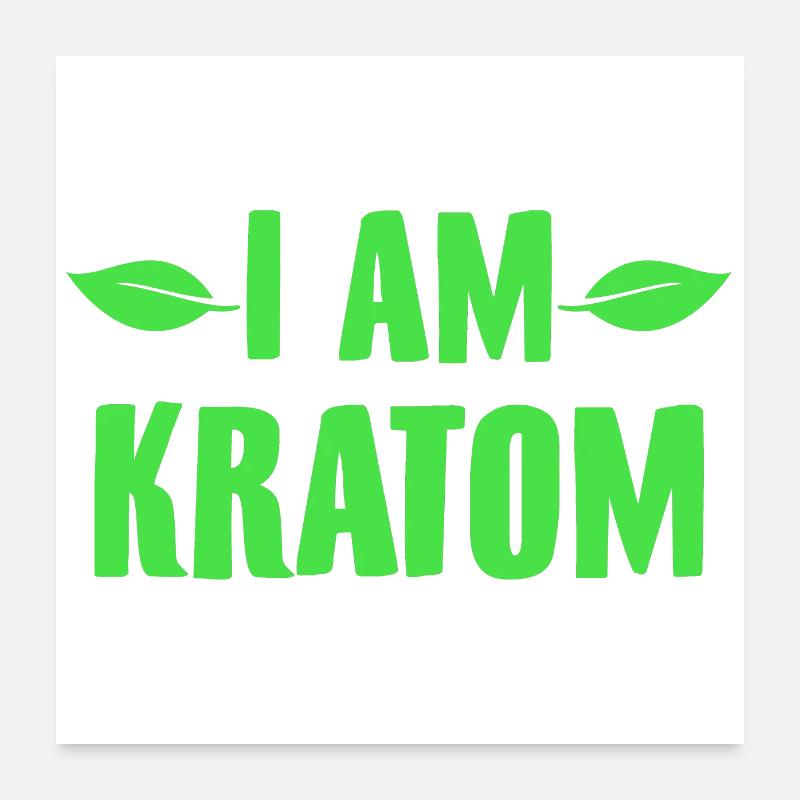 Kratom | Idées cadeaux de variétés de médicaments Poster 60 x 60 cm