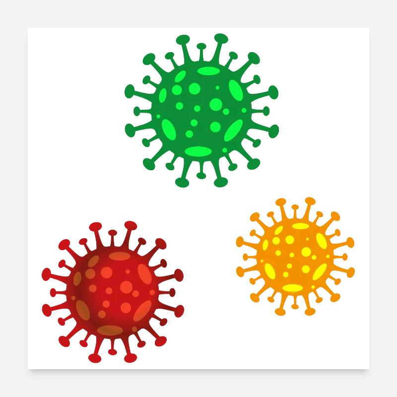 Virus 2 Poster 60x60 cm