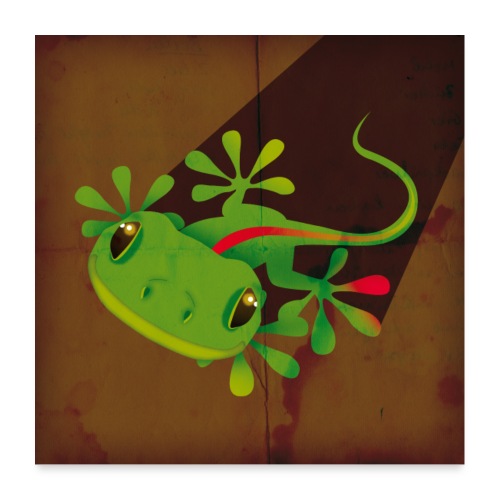 Gecko - Poster 60x60 cm