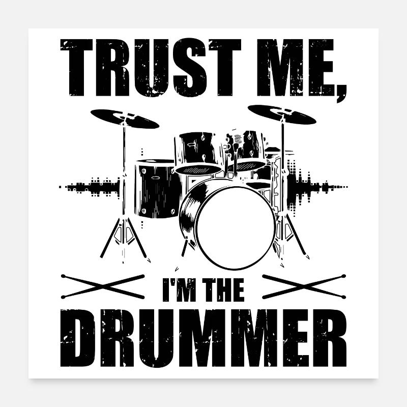 Batteur Poster 60 x 60 cm