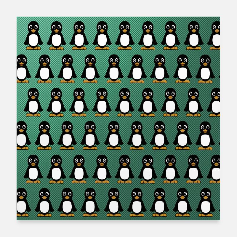 The Pinguin Poster 60x60 cm