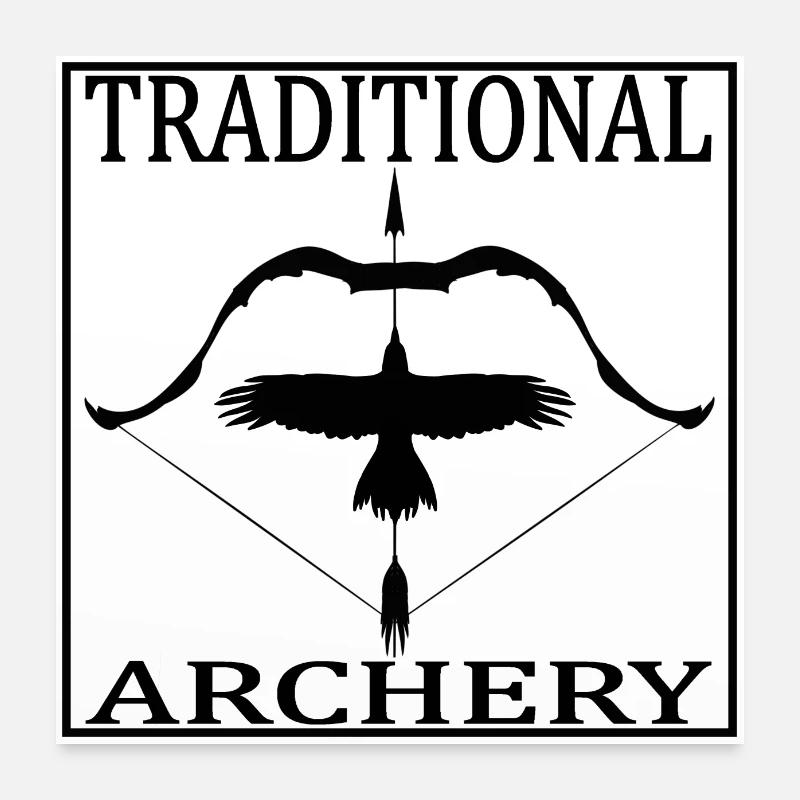 Traditional archery Poster 24" x 24" (60x60 cm)