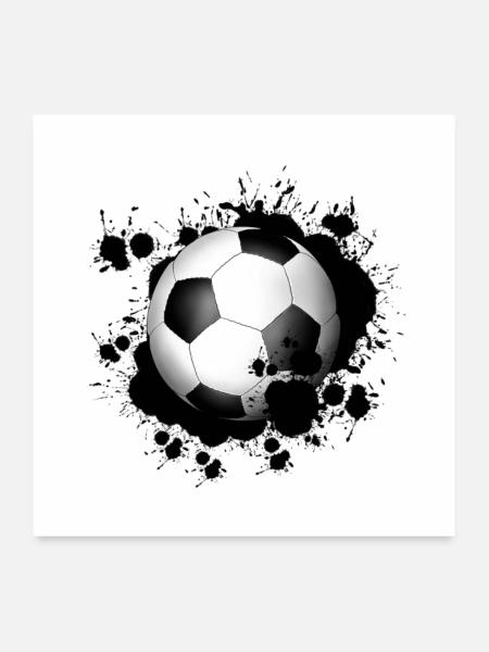Soccer - Poster 24" x 24" (60x60 cm) - white