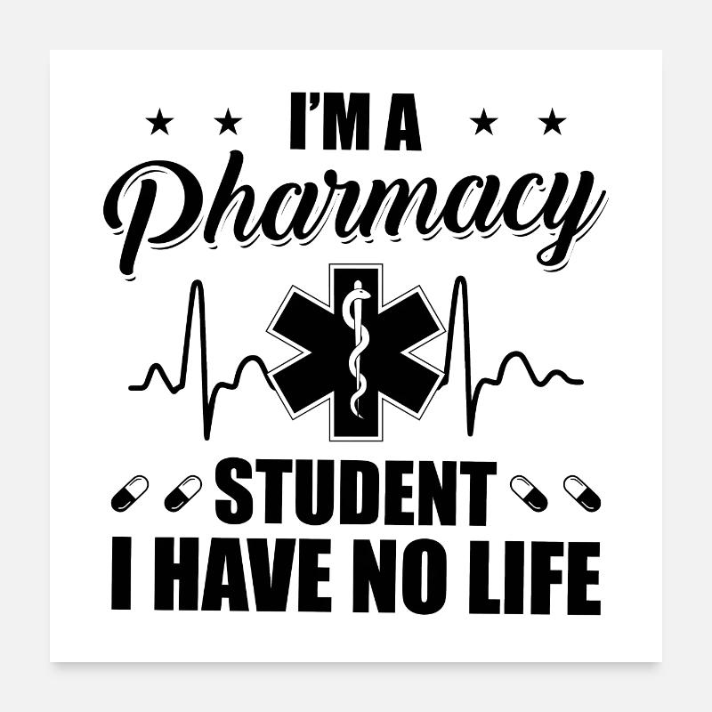 Pharmazie Student | Apotheker Apotheke Geschenke Poster 60x60 cm