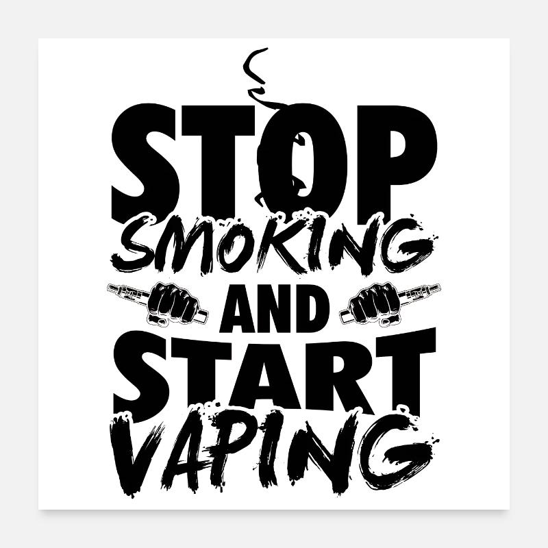 Vape | Dampfer Dampfen Vapen E-Zigarette Geschenk Poster 60x60 cm